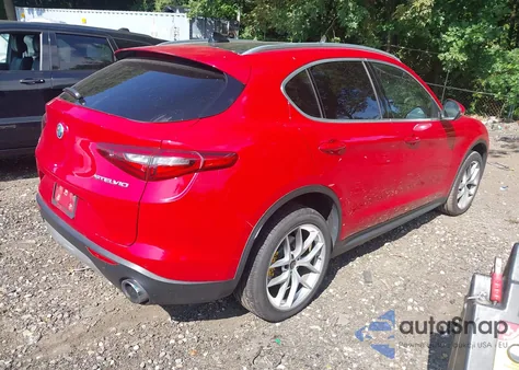 2019 Alfa Romeo Stelvio Ti Lusso Awd from USA, damaged, VIN ZASPAKBN9K7C55280